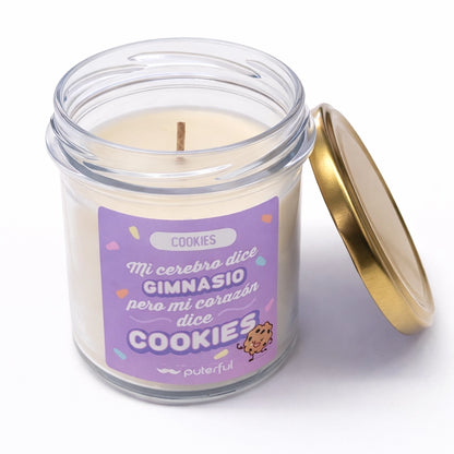 Vela cristal - Mi cerebro dice gimnasio - Cookies
