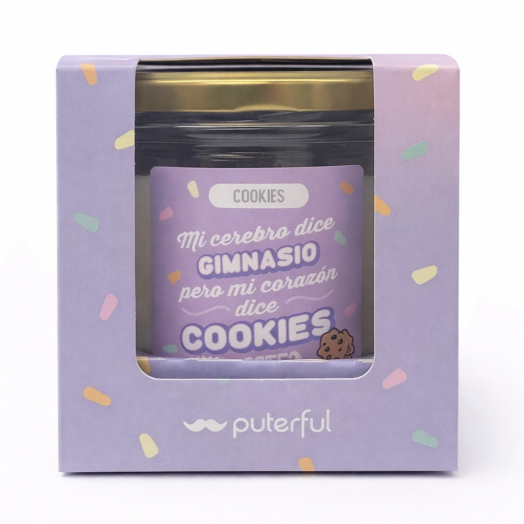 Vela cristal - Mi cerebro dice gimnasio - Cookies