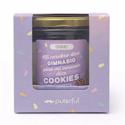 Vela cristal - Mi cerebro dice gimnasio - Cookies