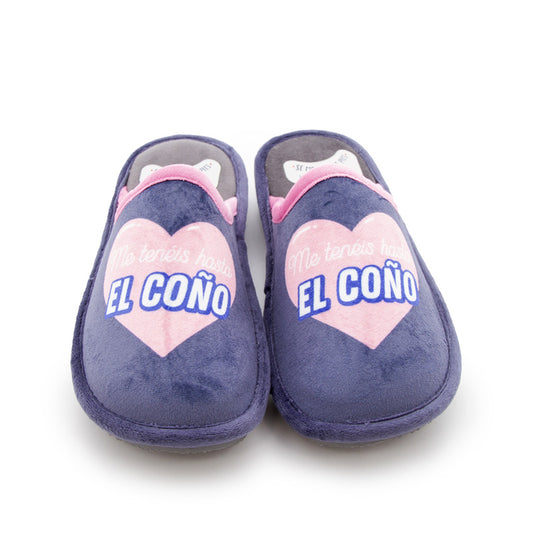 Zapatillas de casa - Me tenéis hasta el coño
